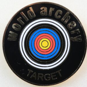 W026 - World Archery Gold Target Award Black