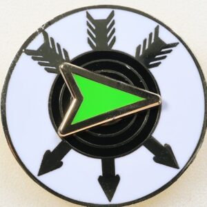 W030 - World Archery Arrowhead Award - Green